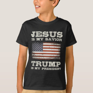 Jesus ist mein Retter Trump mein Präsident Christl T-Shirt