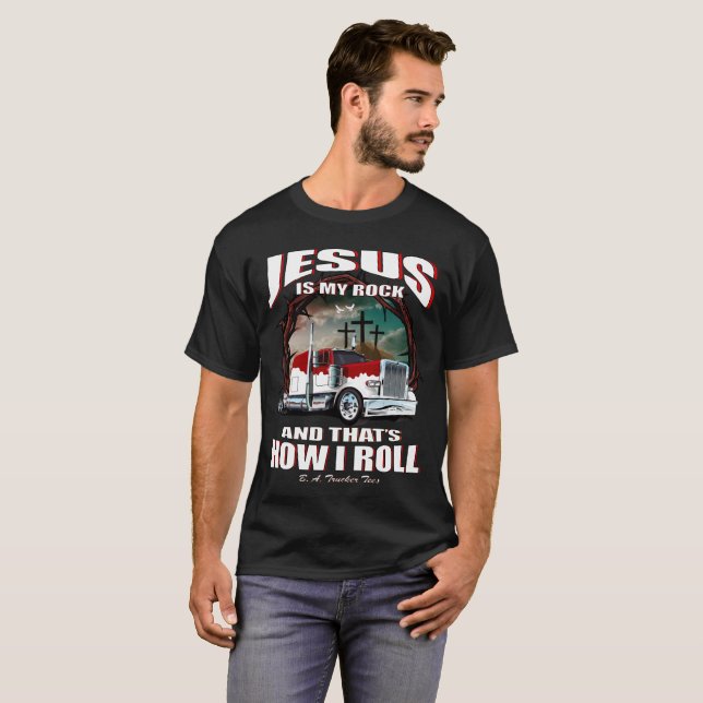 Jesus ist mein Rock und der ist, wie ich T-Shirt (Vorne ganz)
