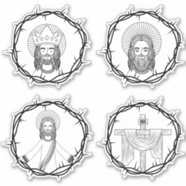 Jesus ist mein Set zum Heilen Aufkleber