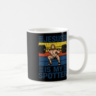 Jesus ist mein Spotter Christlich Gym Workout Weig Kaffeetasse