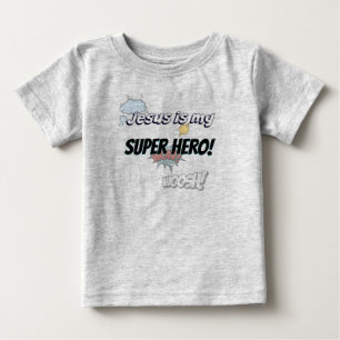 Jesus ist mein Superheld! Baby T-shirt