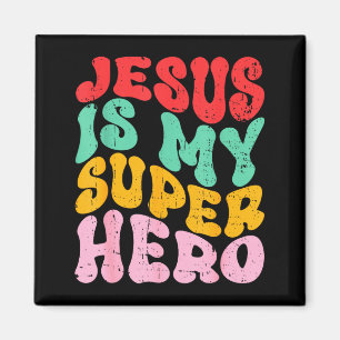 Jesus ist mein Superheld - Christlich religiös Magnet