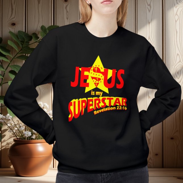 Jesus ist mein Superstar, Bibelvers Sweatshirt (Von Creator hochgeladen)