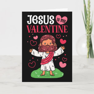 Jesus ist mein Valentinstag Christlicher Valentins Karte