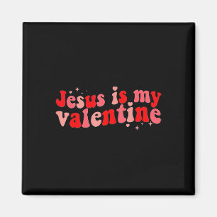 Jesus ist mein Valentinstag Christlicher Valentins Magnet