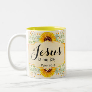 Jesus ist meine Freude Zweifarbige Tasse