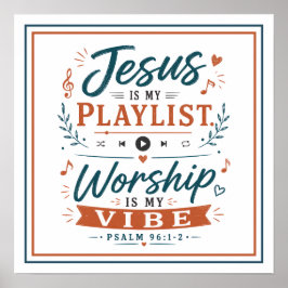 Jesus ist meine Playlist, Anbetung ist meine Stimm Poster