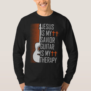 Jesus ist meine Retter-Gitarre ist meine Therapie T-Shirt