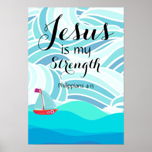Jesus ist meine Stärke Poster