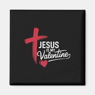 Jesus ist meine Valentinsliebe Christliche Liebe Magnet