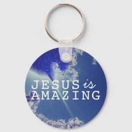 Jesus ist mit Sky Stars Phantastisch Schlüsselanhänger