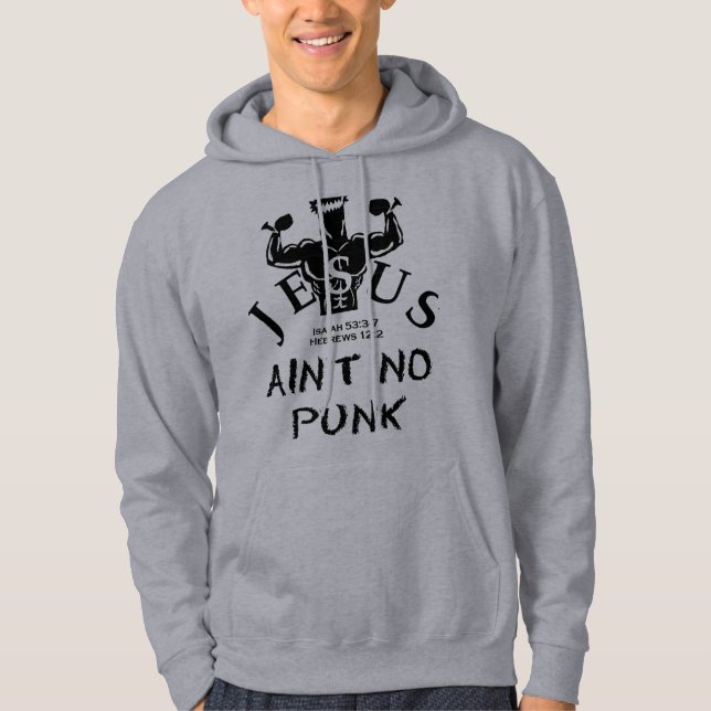 Jesus ist nicht kein Punk Hoodie (Vorderseite)