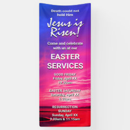 JESUS IST RISEN Custom Oaster CHURCH SERVICES Banner