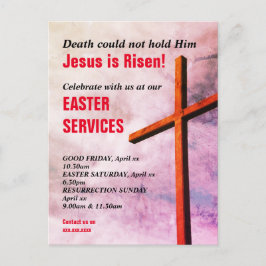 Jesus ist Risen EASTER CHURCH SERVICES Einladung