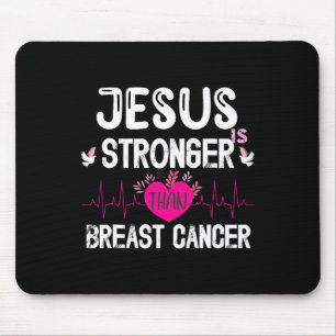 Jesus ist stärker als Christlicher Brustkrebs Awa Mousepad