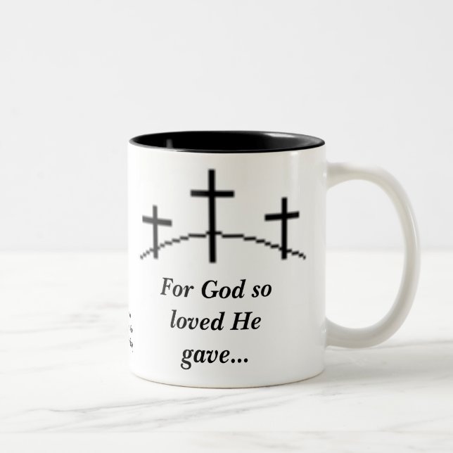 Jesus ist unser Lord mug#2 Zweifarbige Tasse (Rechts)