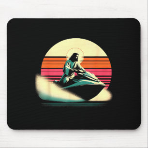 Jesus Jetski fahren - lustig christlich religiös J Mousepad