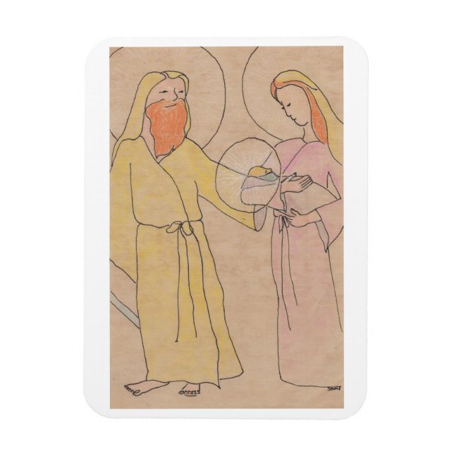 Jesus Joseph und Maria Magnet (Vertikal)
