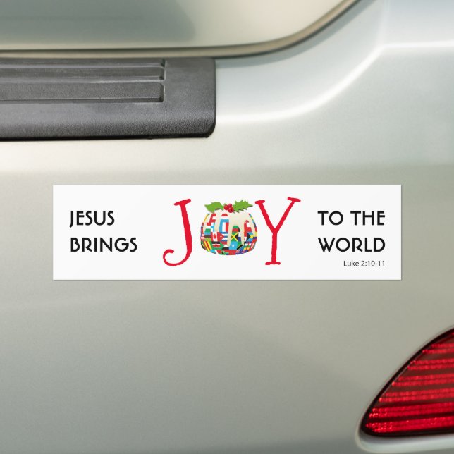 JESUS | JOY TO THE WORLD | CHRISTLICH | Weihnachte Autoaufkleber (Auf Auto)