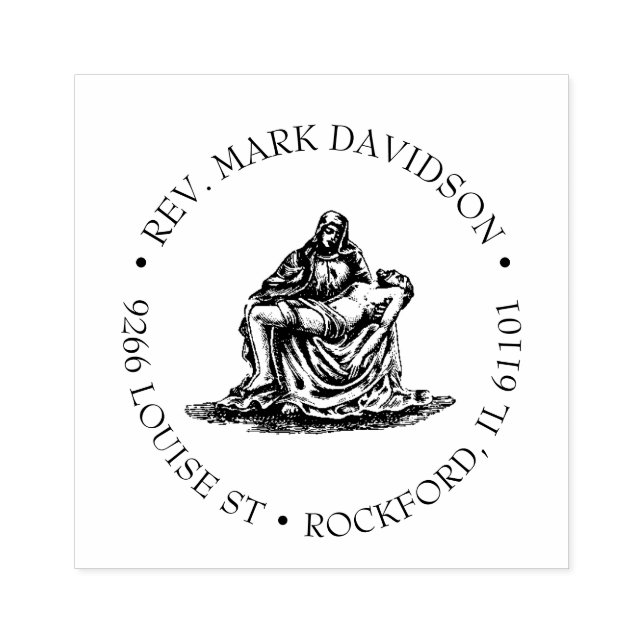 Jesus Jungfrau Mary Pieta Religiöse katholische Gummistempel (Prägung)