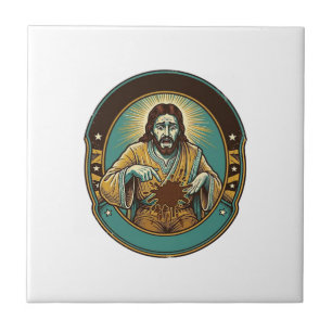 Jesus Kaffee Fleck Hose Vor dem Treffen Büro Arbei Fliese