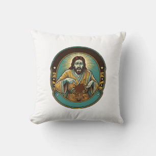 Jesus Kaffee Fleck Hose Vor dem Treffen Büro Arbei Kissen
