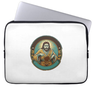 Jesus Kaffee Fleck Hose Vor dem Treffen Büro Arbei Laptopschutzhülle