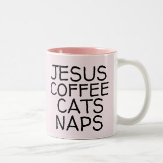 JESUS KAFFEE KATZE NICKERCHEN KAFFEE-MUGS ZWEIFARBIGE TASSE
