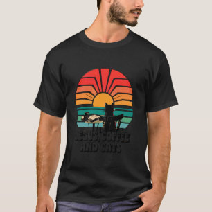 Jesus Kaffee Katzen Lustig Süßes Design Jesus Lieb T-Shirt