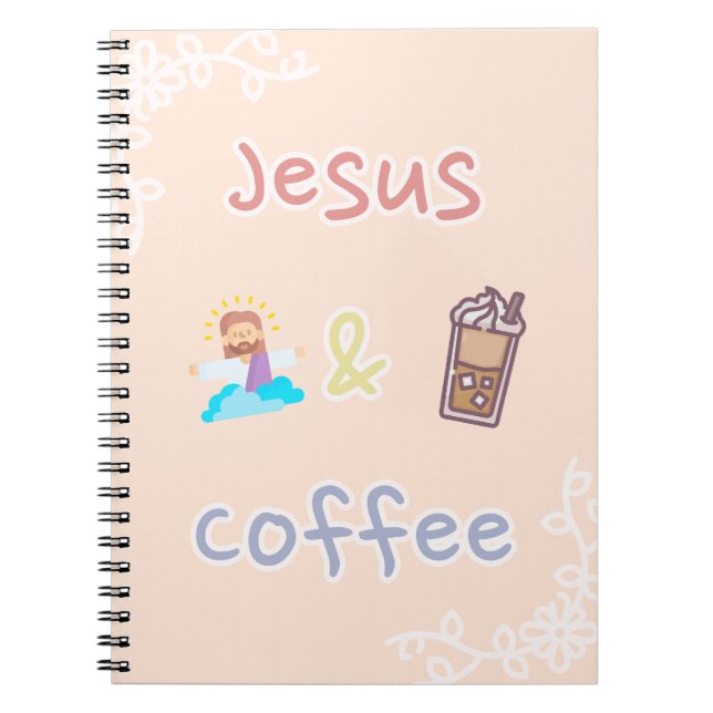 Jesus + Kaffee Notizblock (Vorderseite)