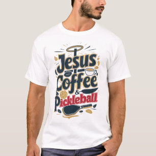 Jesus, Kaffee & Pickleball - Faith & Fun Combo T-Shirt