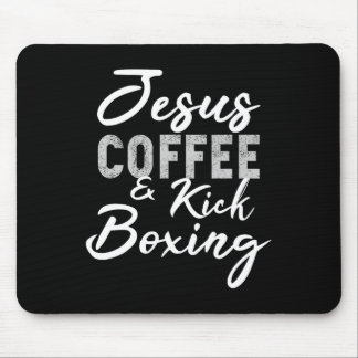Jesus Kaffee Und Kickboxen Lustige Matial Arts Arb Mousepad