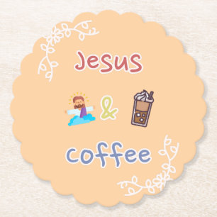 Jesus + Kaffee Untersetzer