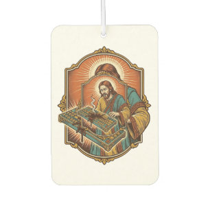 Jesus Kaffee verschüttet Mechanische Tastatur kapu Autolufterfrischer