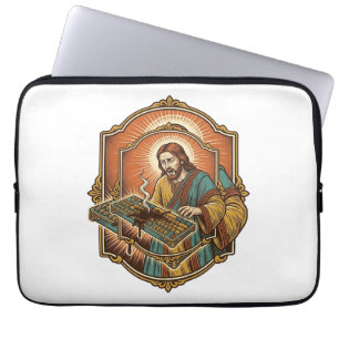 Jesus Kaffee verschüttet Mechanische Tastatur kapu Laptopschutzhülle
