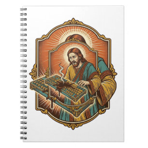 Jesus Kaffee verschüttet Mechanische Tastatur kapu Notizblock