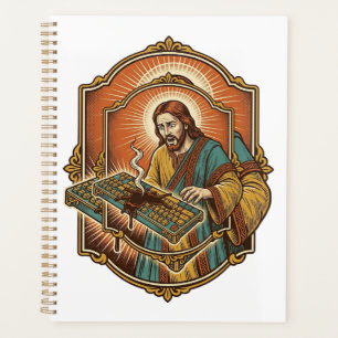 Jesus Kaffee verschüttet Mechanische Tastatur Kapu Planer