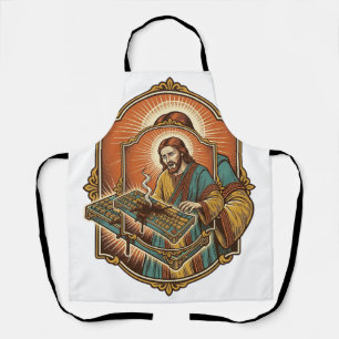 Jesus Kaffee verschüttet Mechanische Tastatur kapu Schürze