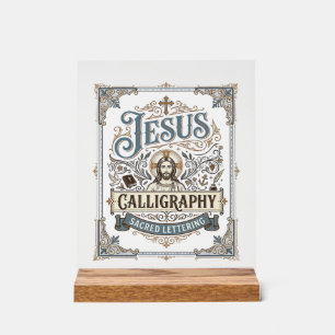 Jesus-Kalligrafie Heilige Beschriftung Jesus Kalli Acrylschild
