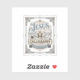 Jesus-Kalligrafie Heilige Beschriftung Jesus Kalli Aufkleber