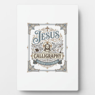Jesus-Kalligrafie Heilige Beschriftung Jesus Kalli Fotoplatte