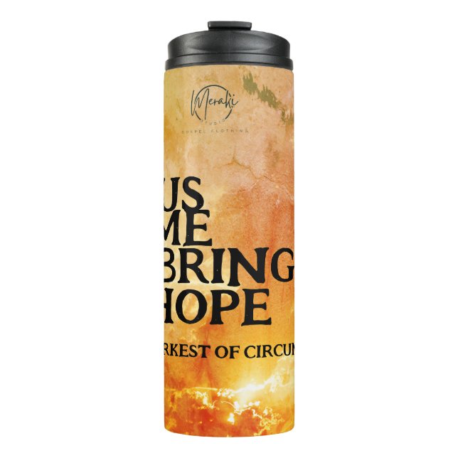 Jesus kam uns Hoffnung zu bringen Thermosbecher (Vorderseite)