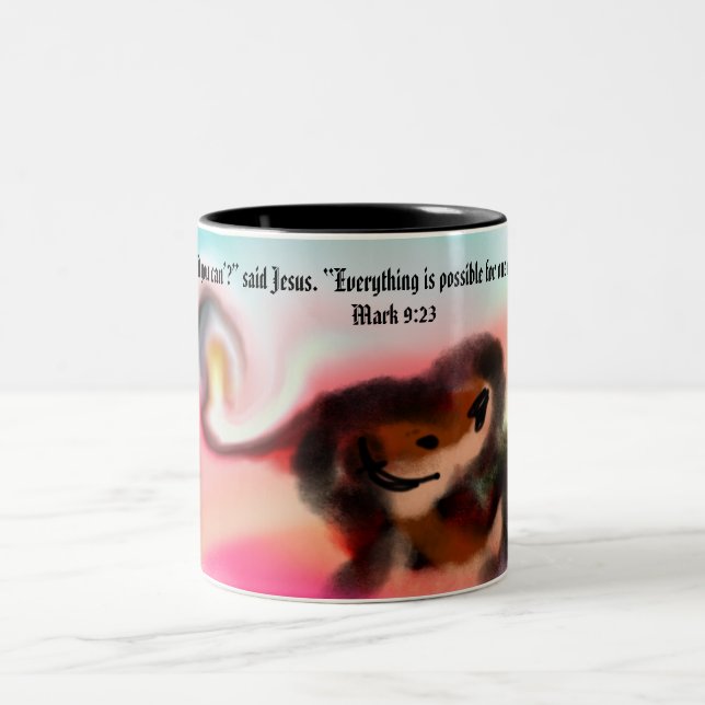 Jesus kann zweifarbige tasse (Mittel)