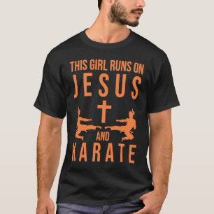 Jesus Karate für Mädchen Christliches Martial 1 T-Shirt