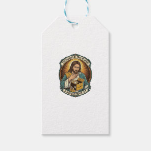 Jesus Karton Papierausschnitt Finger Schmerz Humor Geschenkanhänger