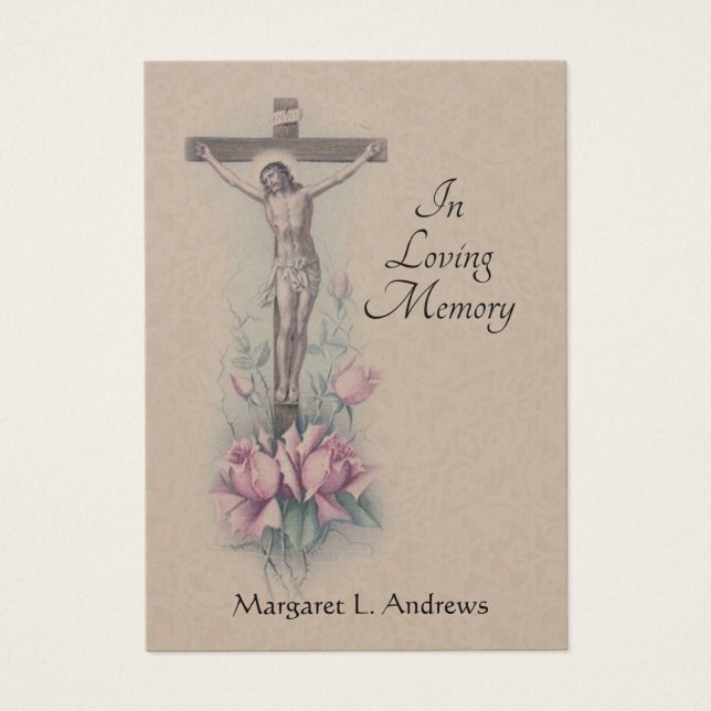 Jesus katholische Beerdigung Beileid Gebet Heilige (Vorderseite)