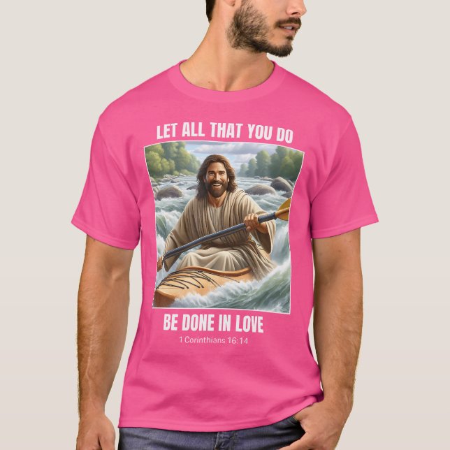 Jesus Kayaking - Christliches Kayak Design 1 Corin T-Shirt (Vorderseite)