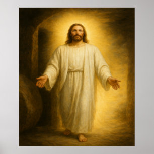 Jesus kehrte aus dem Tomb™ LDS Art Poster zurück