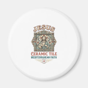 Jesus Keramikfliese Mittelmeer Glaube Jesus Keram Magnet