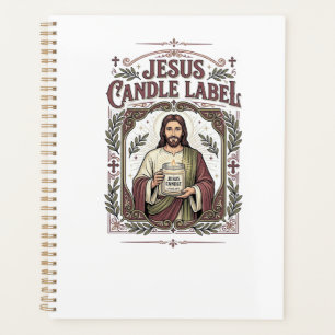 Jesus Kerzenlabel Jesus Kerze Christlicher Glaube Planer